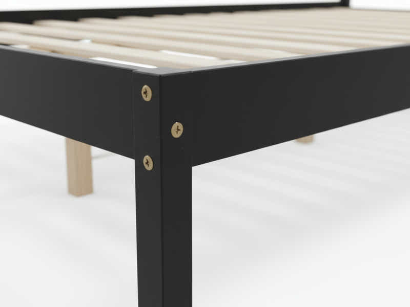 Wayford Bed Frame Black - King Single