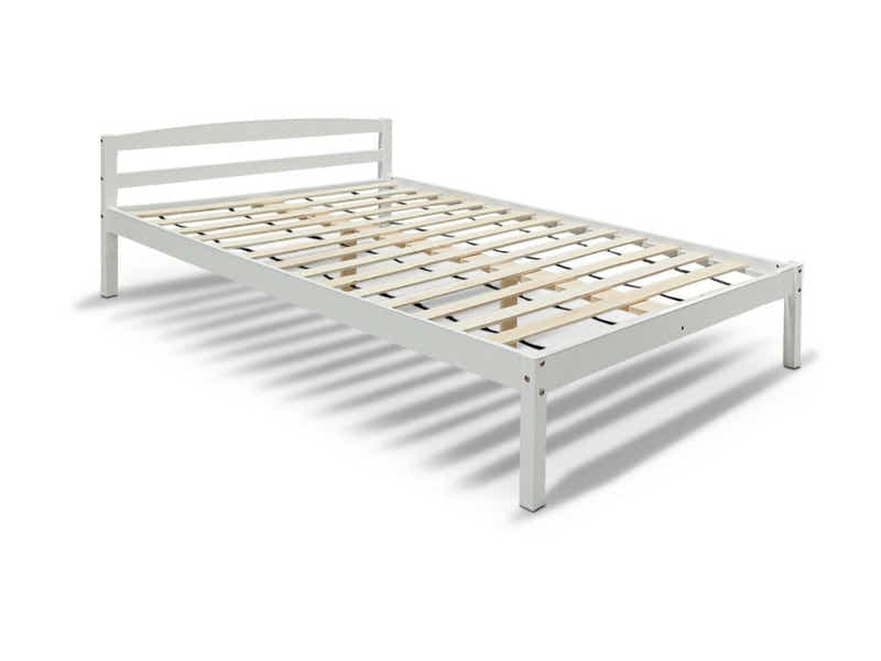 Wayford Bed White with Bonnell Mattress Combo - Double