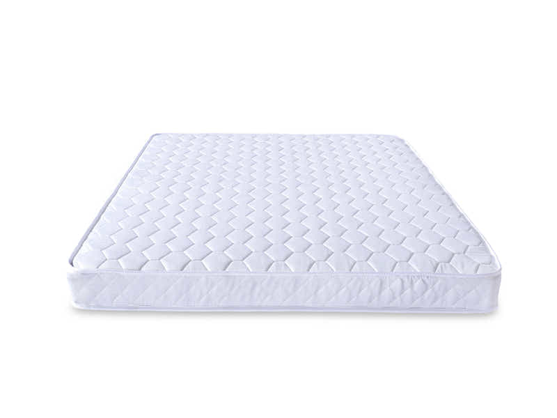 Sovo Oak Bed & Bonnell Mattress Combo - Double