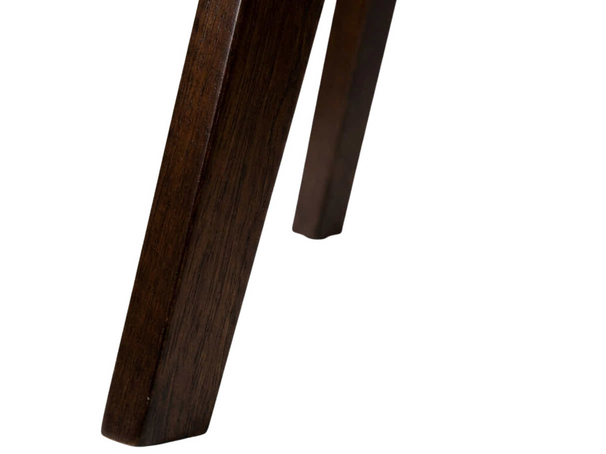 Hexa Round Dining Table Walnut - 100 cm