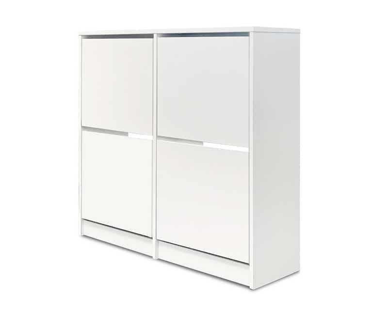 Enkel 4-Drawer Shoe Rack - White