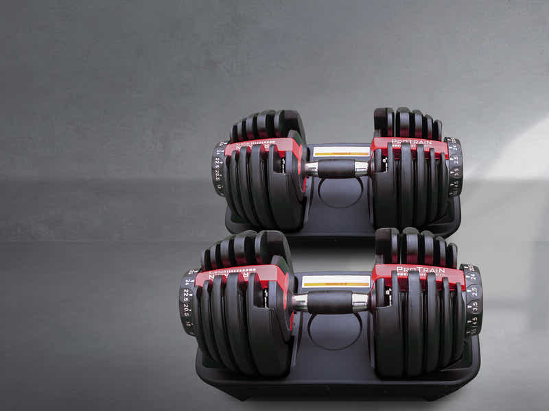 DS Pair Adjustable Dumbbells 24KG