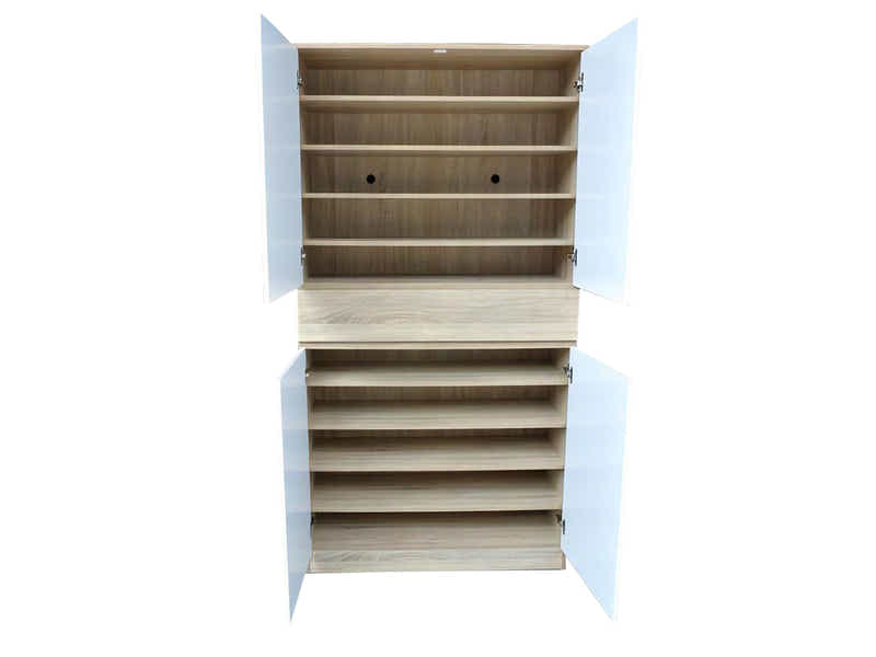 Teasel 4-Door Tall Shoe Cabinet with Drawer