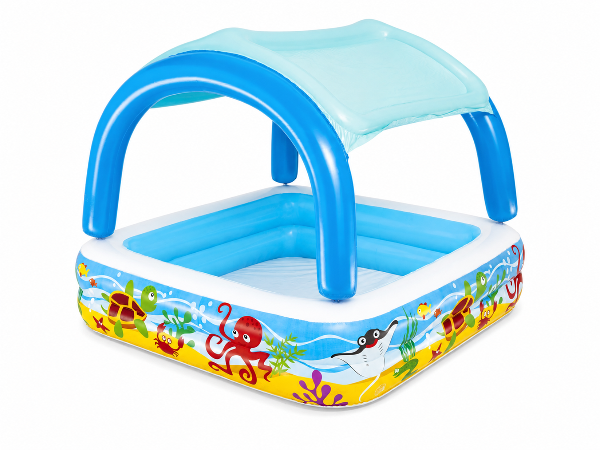 DS Bestway Beach Buddy Shaded Play Pool 1.40m x 1.40m