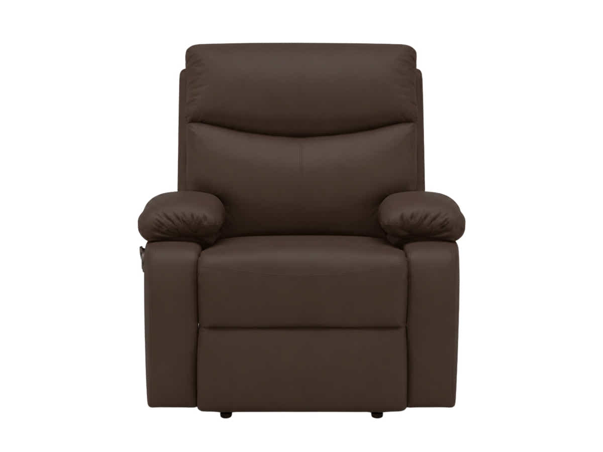 Giselle PU Leather Recliner Chair - Brown