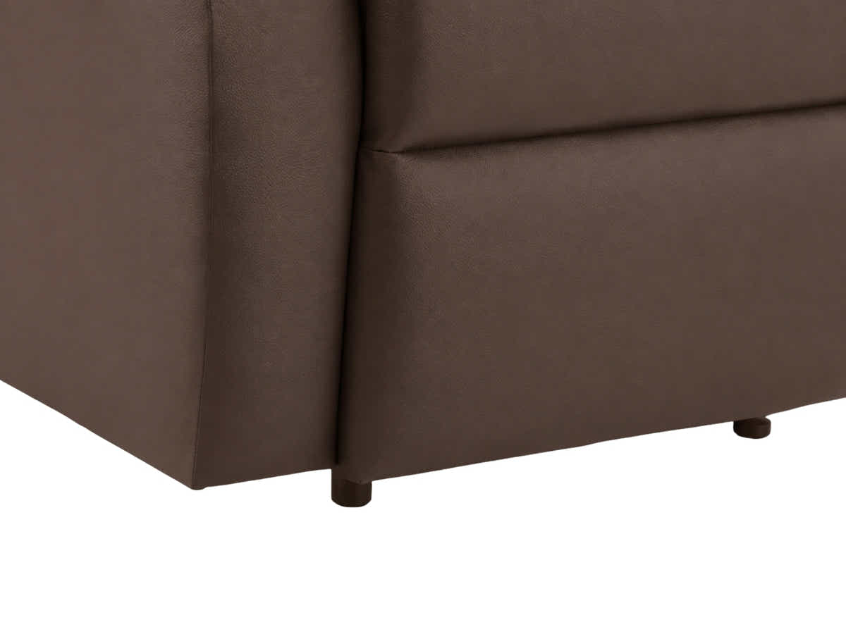 Giselle PU Leather Recliner Chair - Brown
