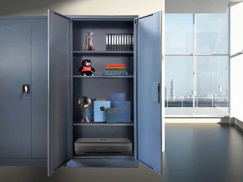 Lockable Steel Garage Storage Cabinet - 165 cm