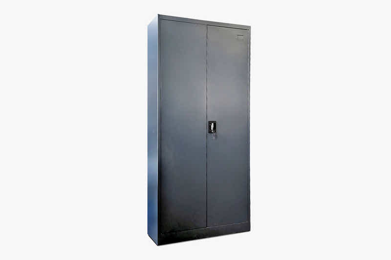 Lockable Steel Garage Storage Cabinet - 185 cm