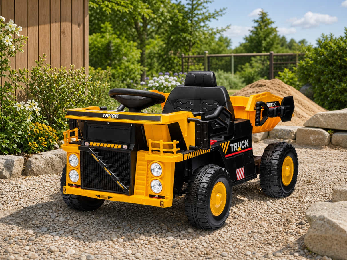 Kids Ride On Dump Truck - Yellow