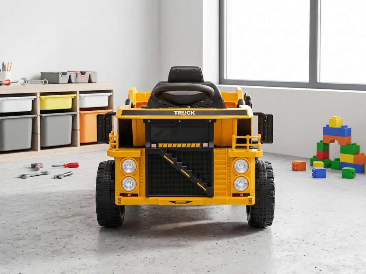 Kids Ride On Dump Truck - Yellow