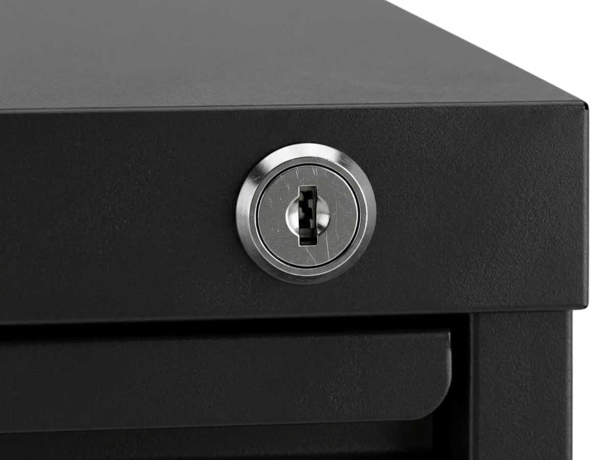 3-Drawer File Cabinet - Black