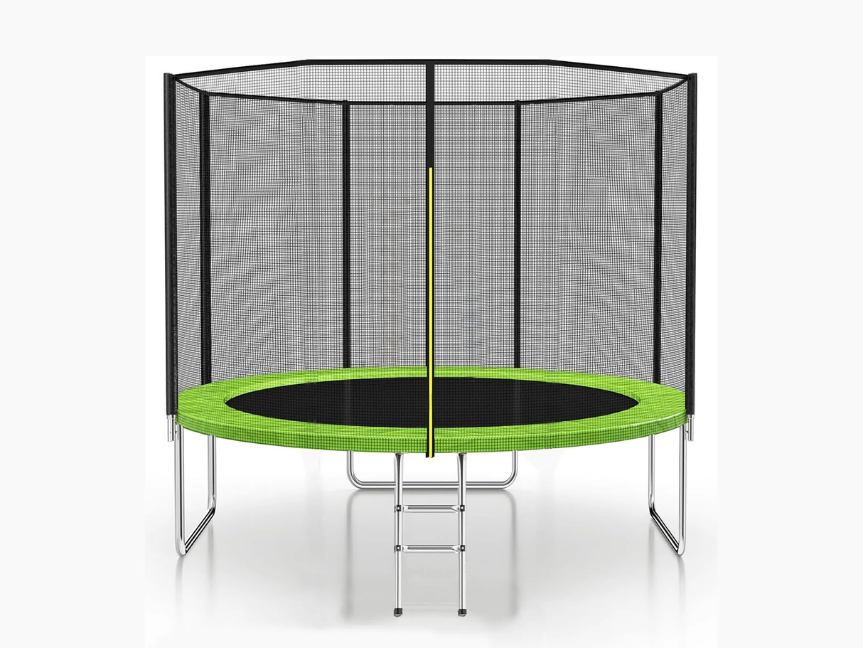 Trampoline Lime with Outside Net - 8ft