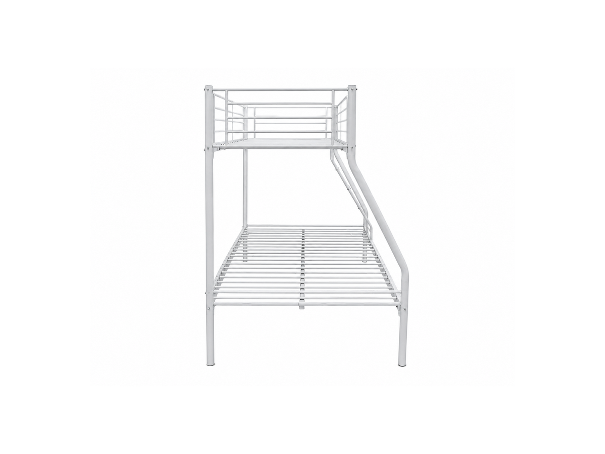 Metal Triple Bunk Bed - White