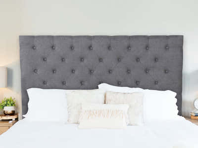 Rakel Fabric Headboard Grey - King