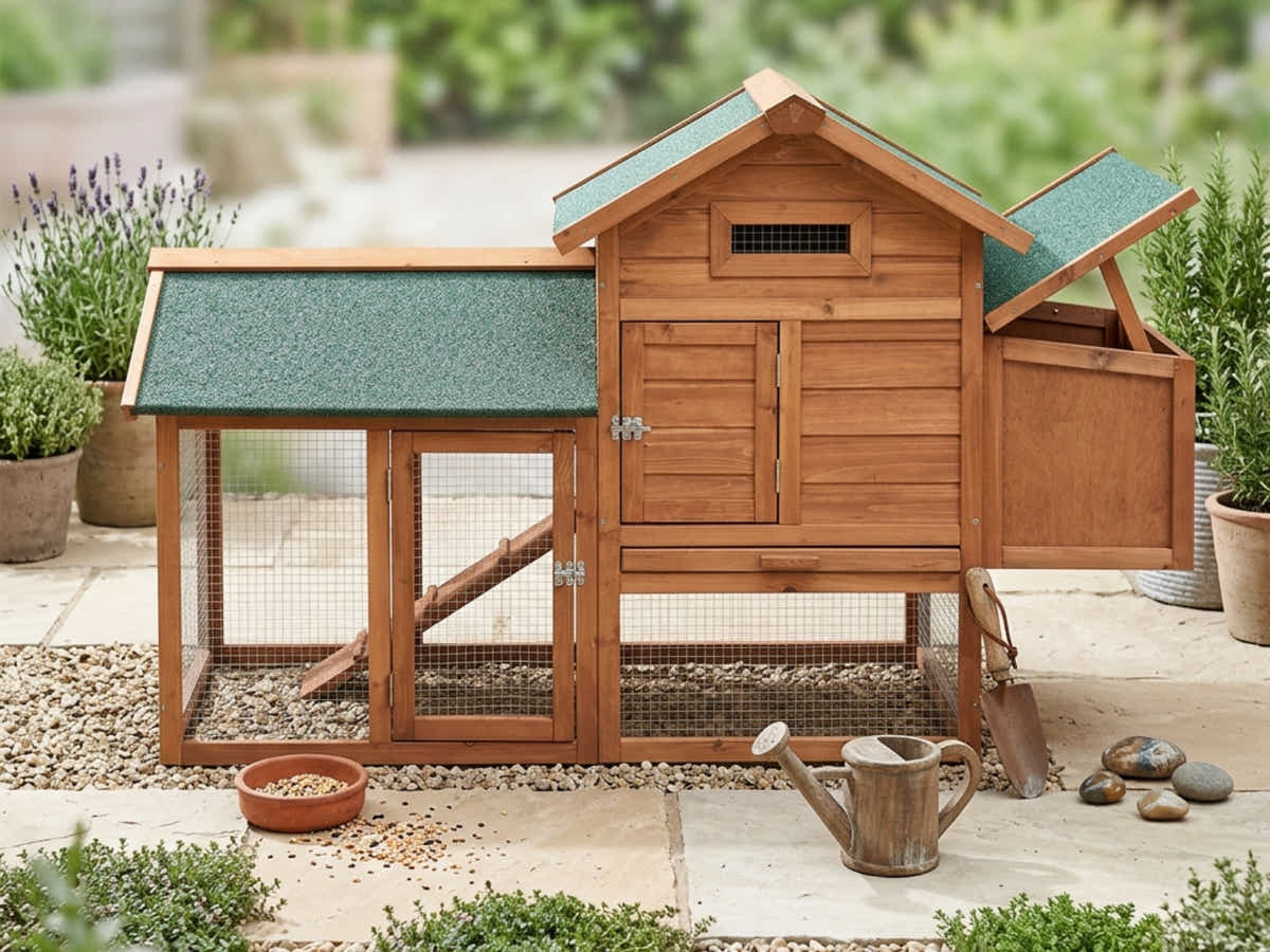 Wooden Chicken Coop - 152 cm