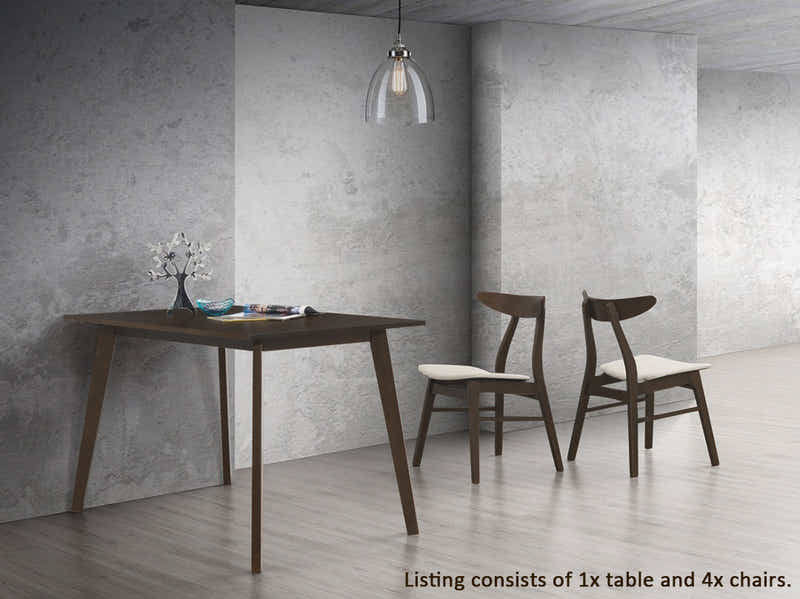 Fiesta 5-Piece Dining Set - Wenge