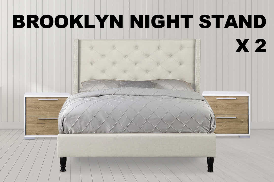 Brooklyn Bedside Table x 2