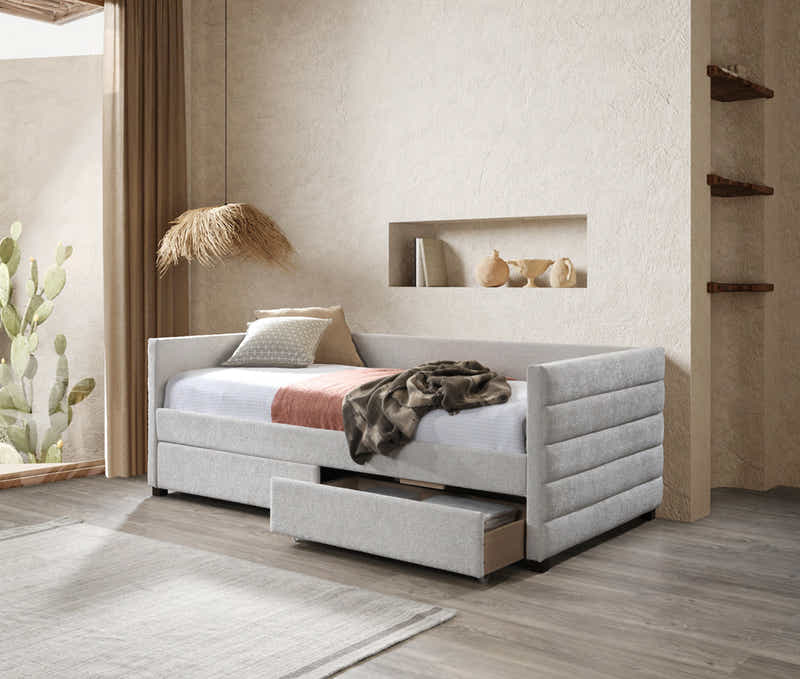 Aquilo Day Bed With Drawers - Slate