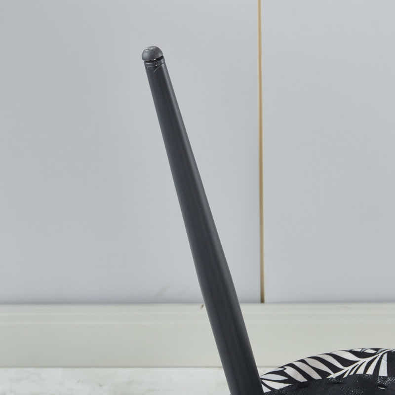 Elsie Round Dining Table - 110 cm & Fernando Dining Chair with Houndstooth - Set of 4 (Combo)