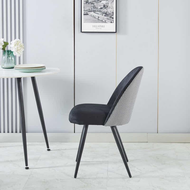 Fernando Dining Chair with Houndstooth - Set of 4