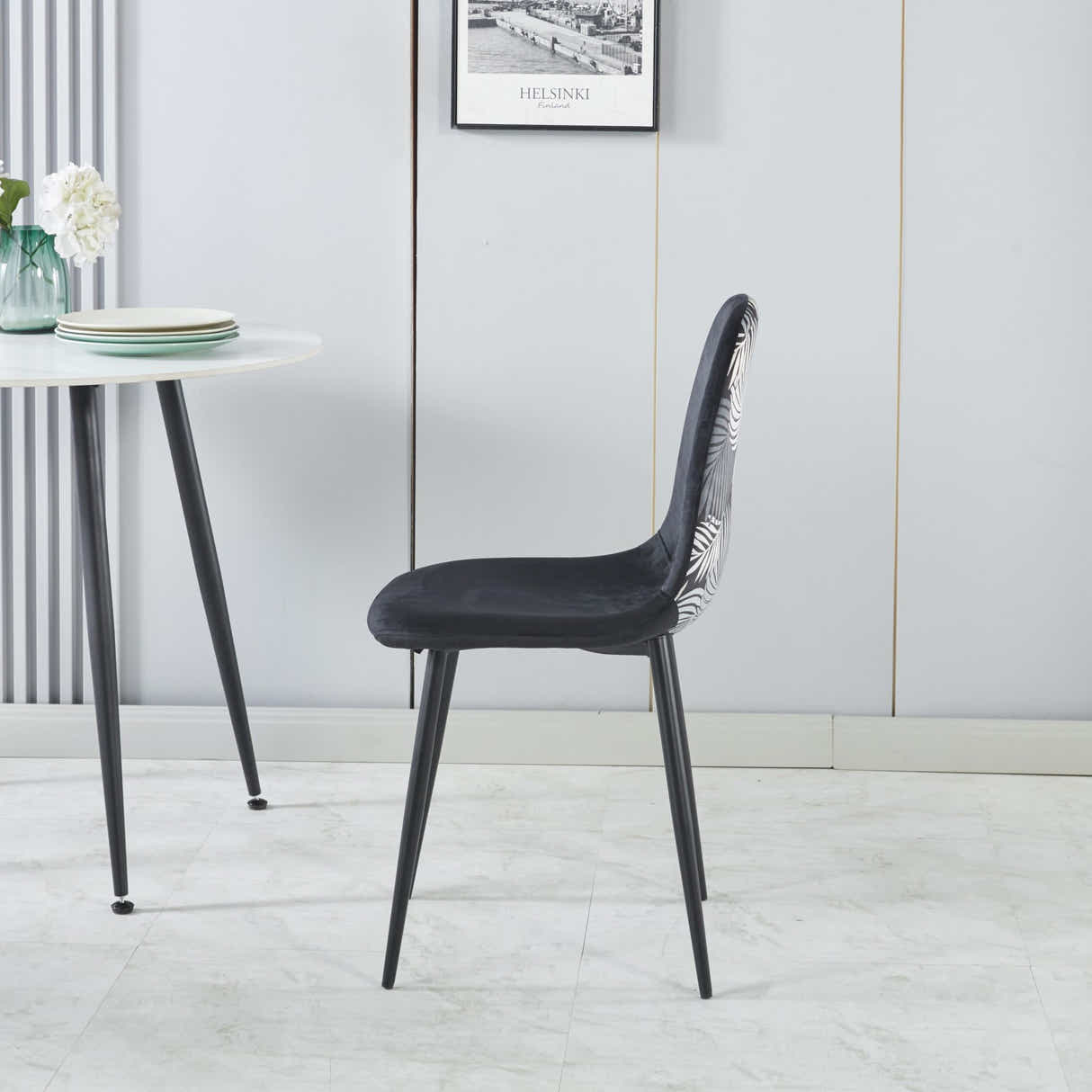 DS Axis Dining Chair with Fern Pattern - Set of 4