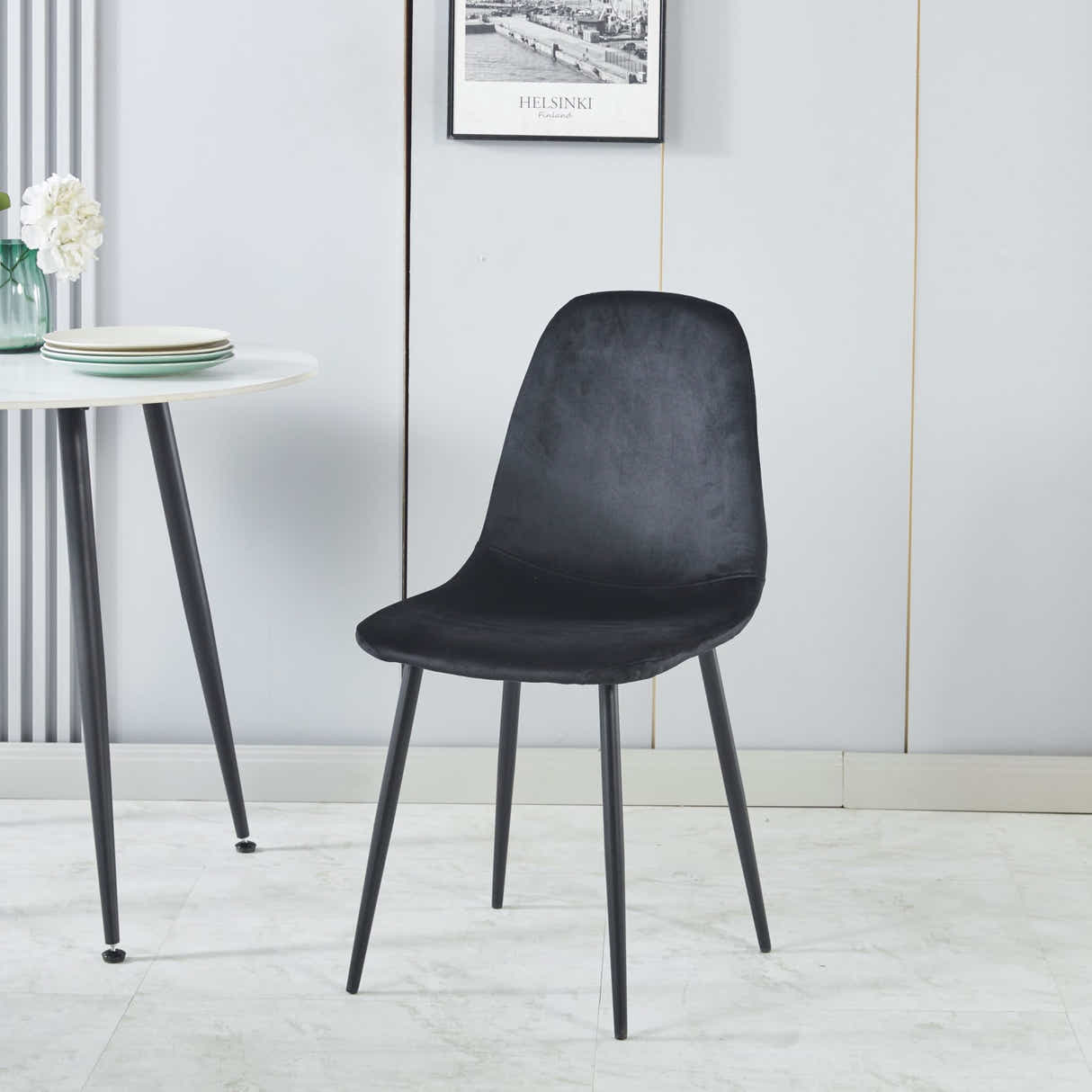 Axis Dining Chair with Houndstooth - Set of 4