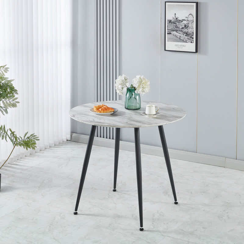 Fernando Round Dining Table with MDF Top - 90 cm