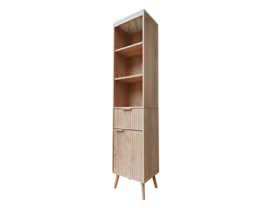 Bathroom Tower Cabinet - Oak