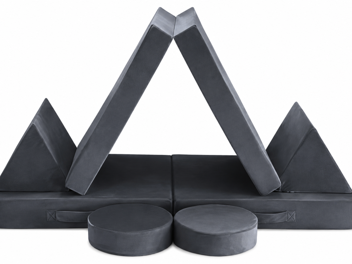 Kids 6-Piece Play Couch - Grey