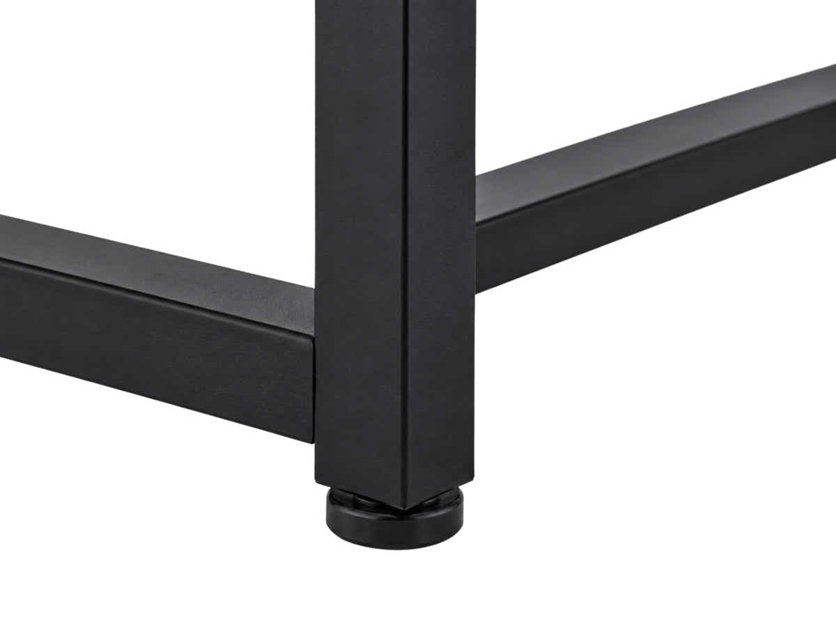 Wooden Dining Bench with Metal Legs - 140 cm