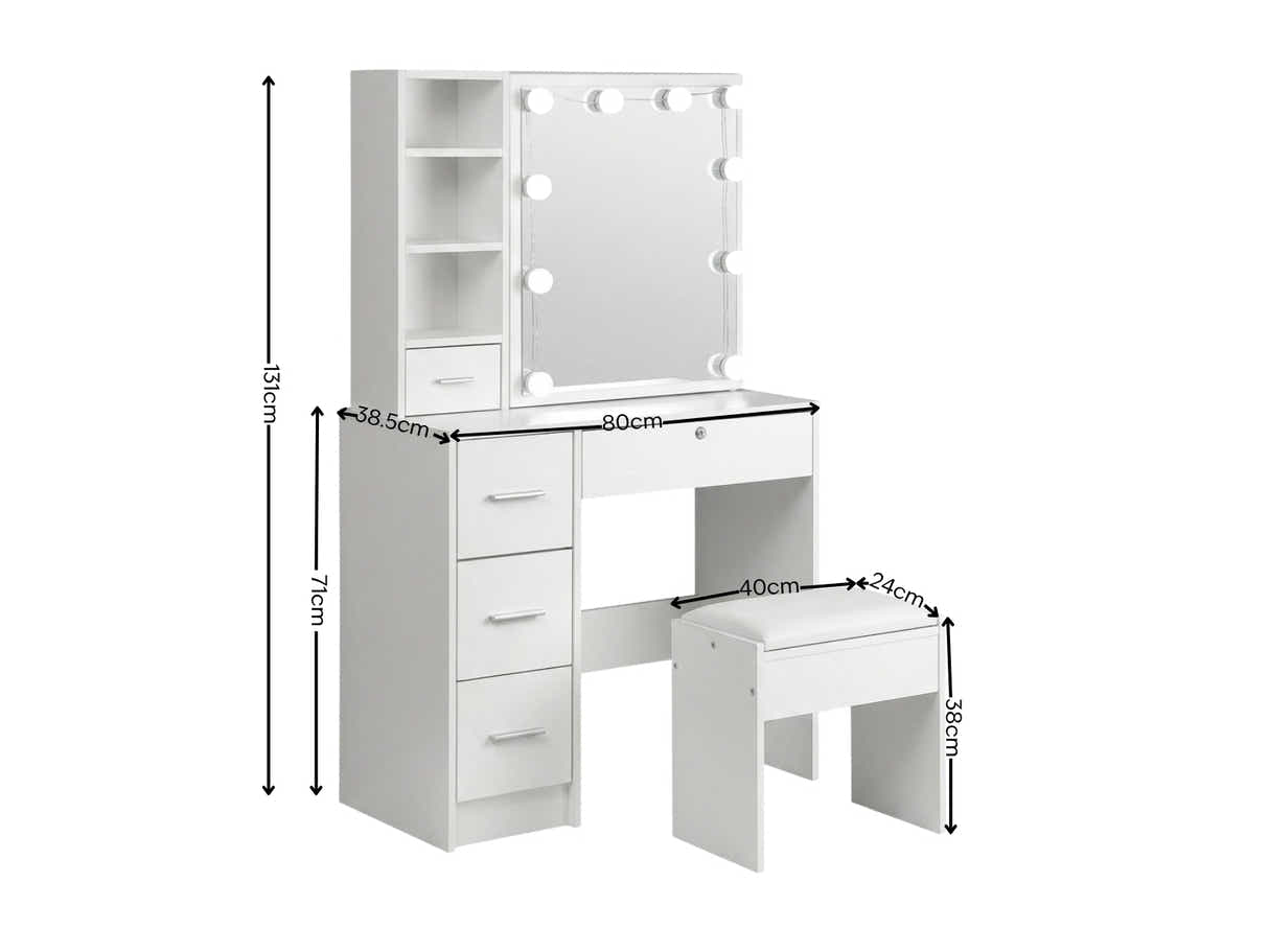DS Ignited LED Dressing Table MED