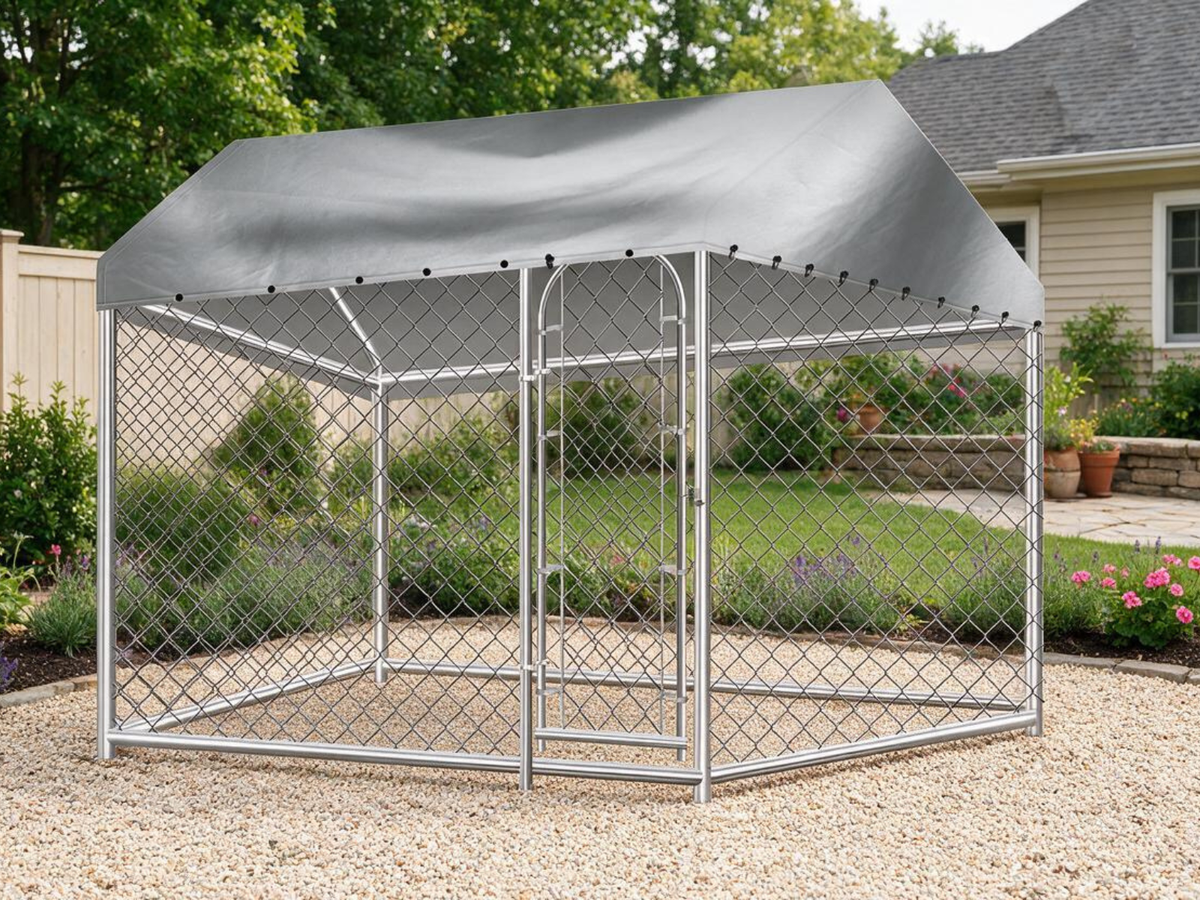 Dog Run with Roof - 2.3m x 2.3m x 1.7m