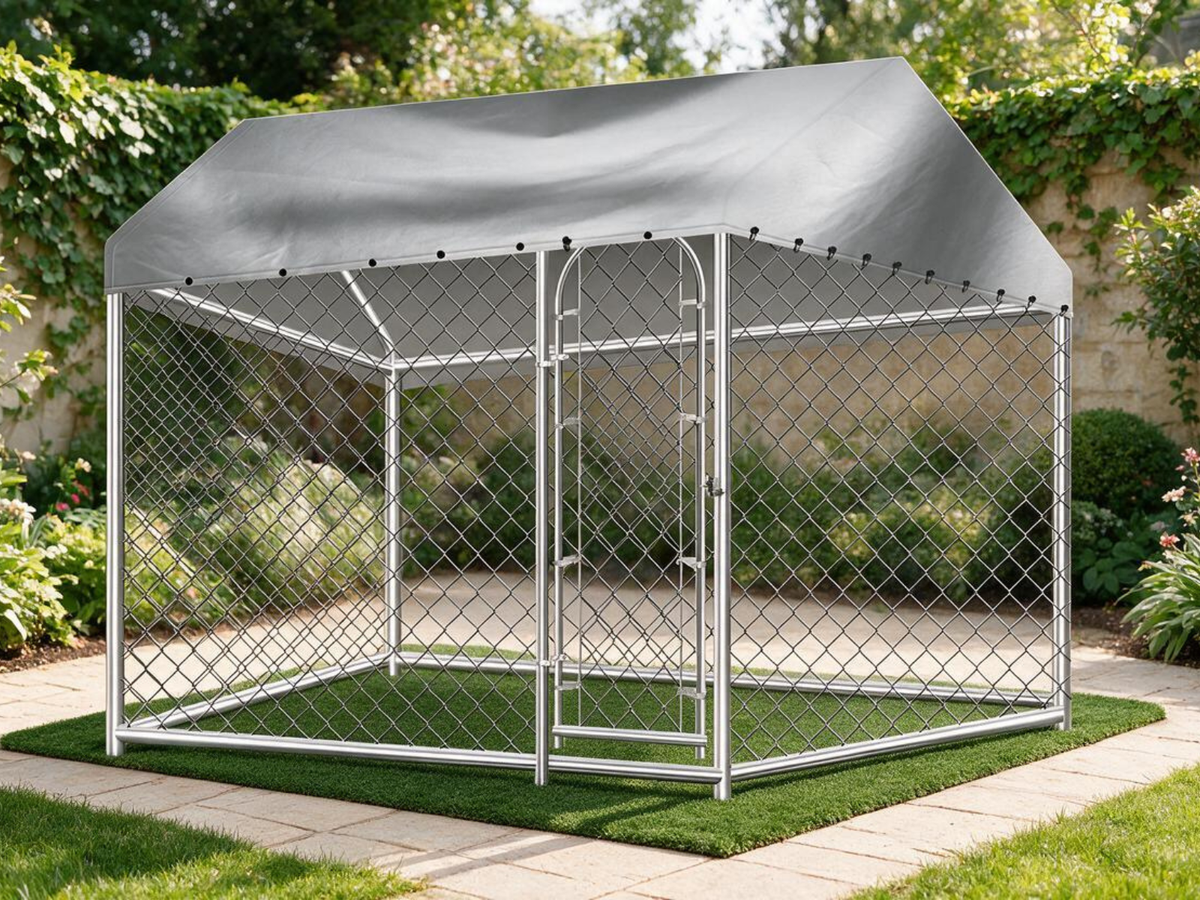 Dog Run with Roof - 2.3m x 2.3m x 1.7m