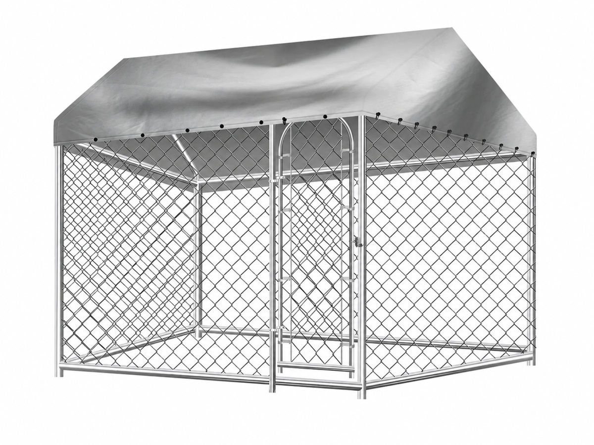 Dog Run with Roof - 2.3m x 2.3m x 1.7m