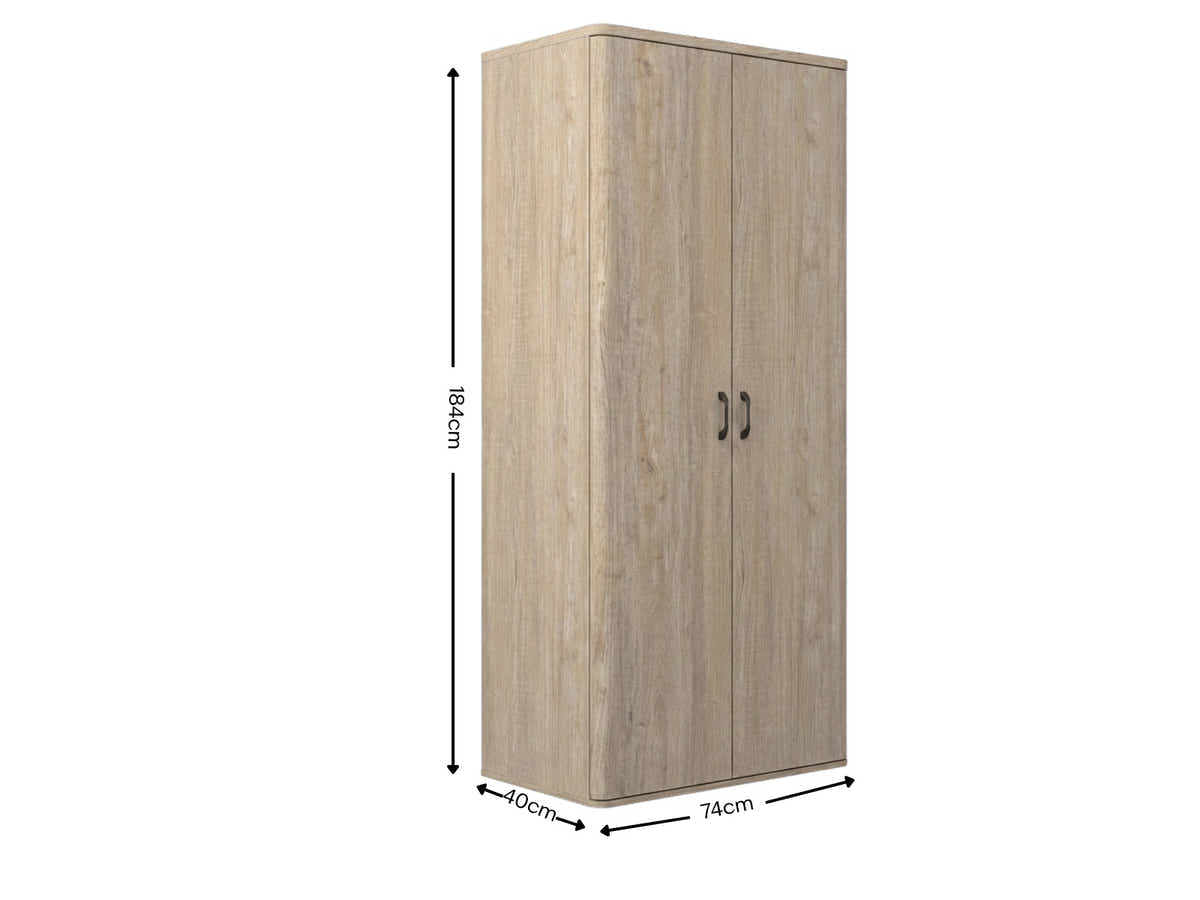 Nigella 2-Door Wooden File Cabinet