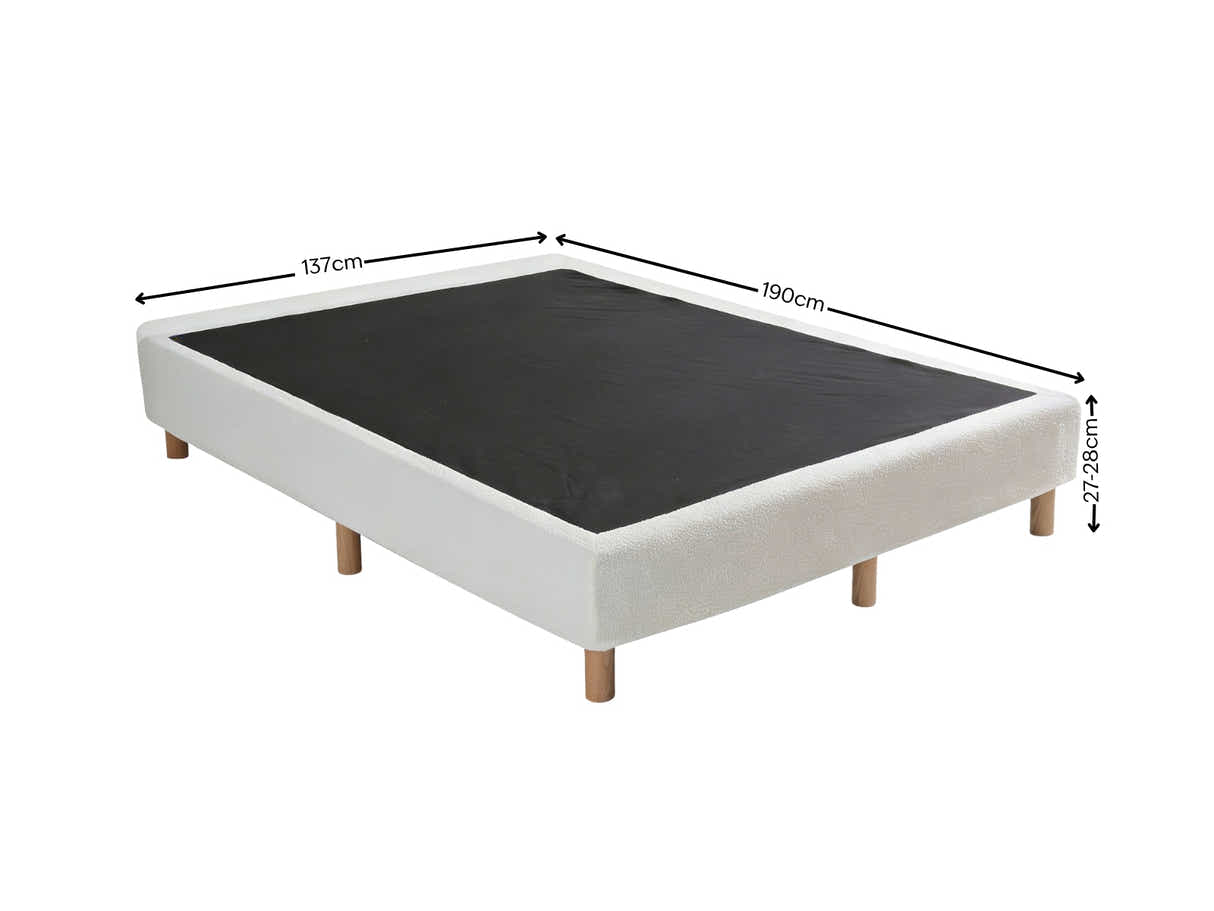 DS Xclusive Boucle Bed Base - Double