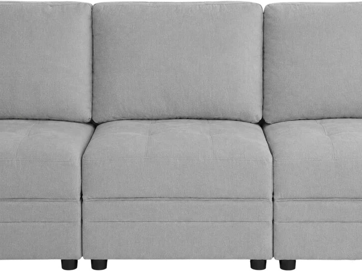 Rory Sectional Sofa Set Linent - Light Grey