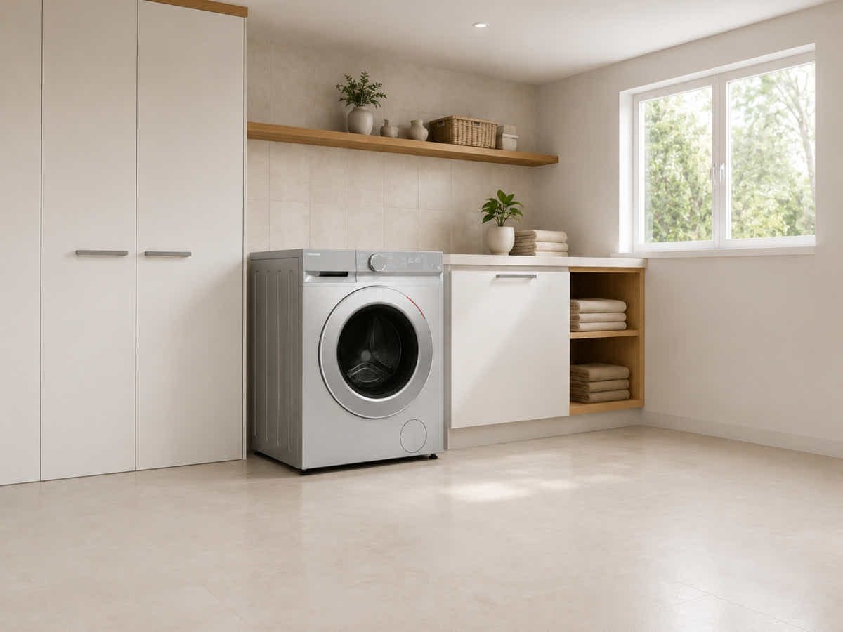 T Toshiba T15 9KG Front Load Washing Machine-White