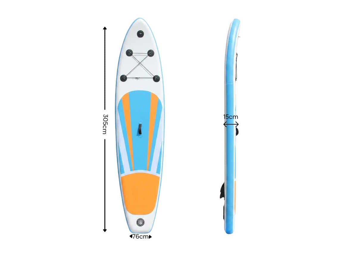 10 ft Double Layer Inflatable SUP - Blue & Yellow