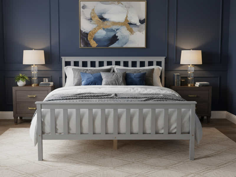 Hampshire Bed Frame Grey - Queen