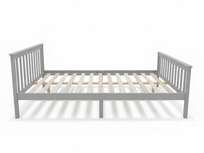 Hampshire Bed Frame Grey & Euro Top Mattress G31 – Queen (Combo)