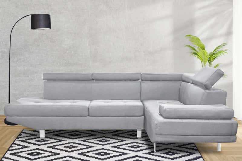 Briz Liene Sectional Sofa - Grey