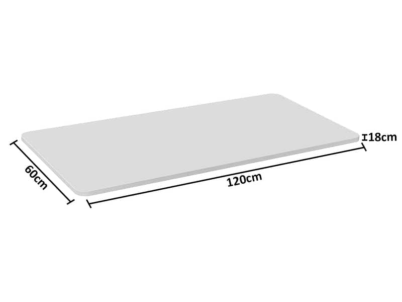 18mm Table Top 120 x 60 cm - White