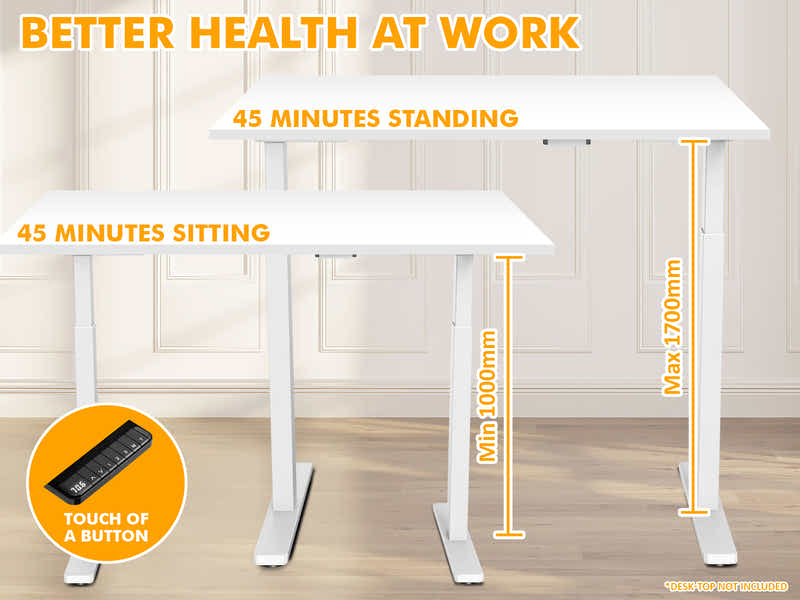 Height Adjustable Desk Frame Dual Motors