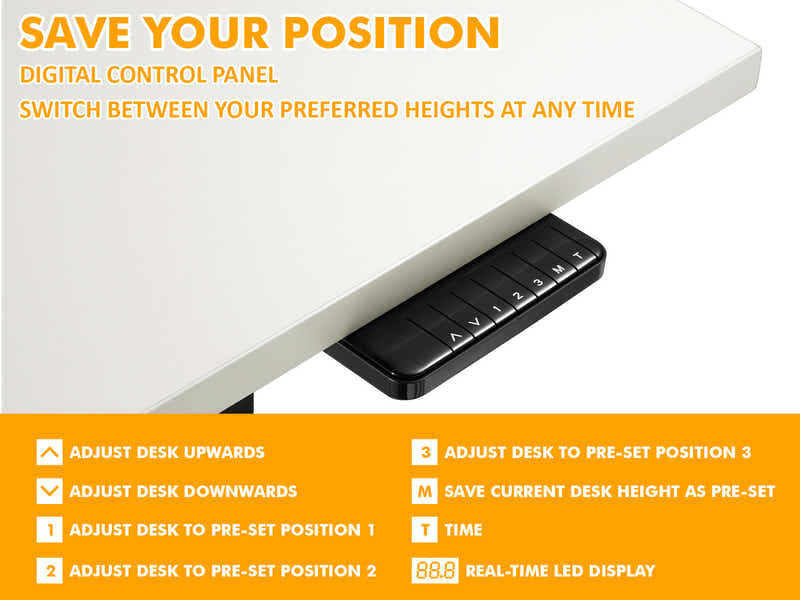 Height Adjustable Desk Frame Dual Motors
