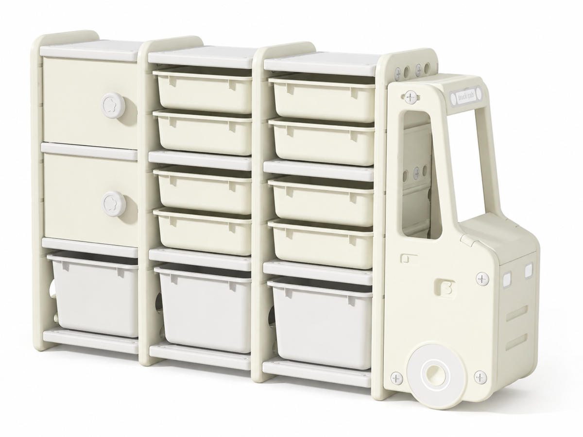 Car Shape Kids Toy Storage Shelf 3x3