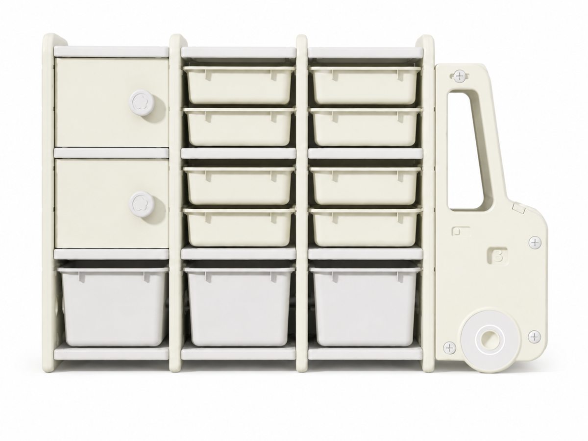 Car Shape Kids Toy Storage Shelf 3x3