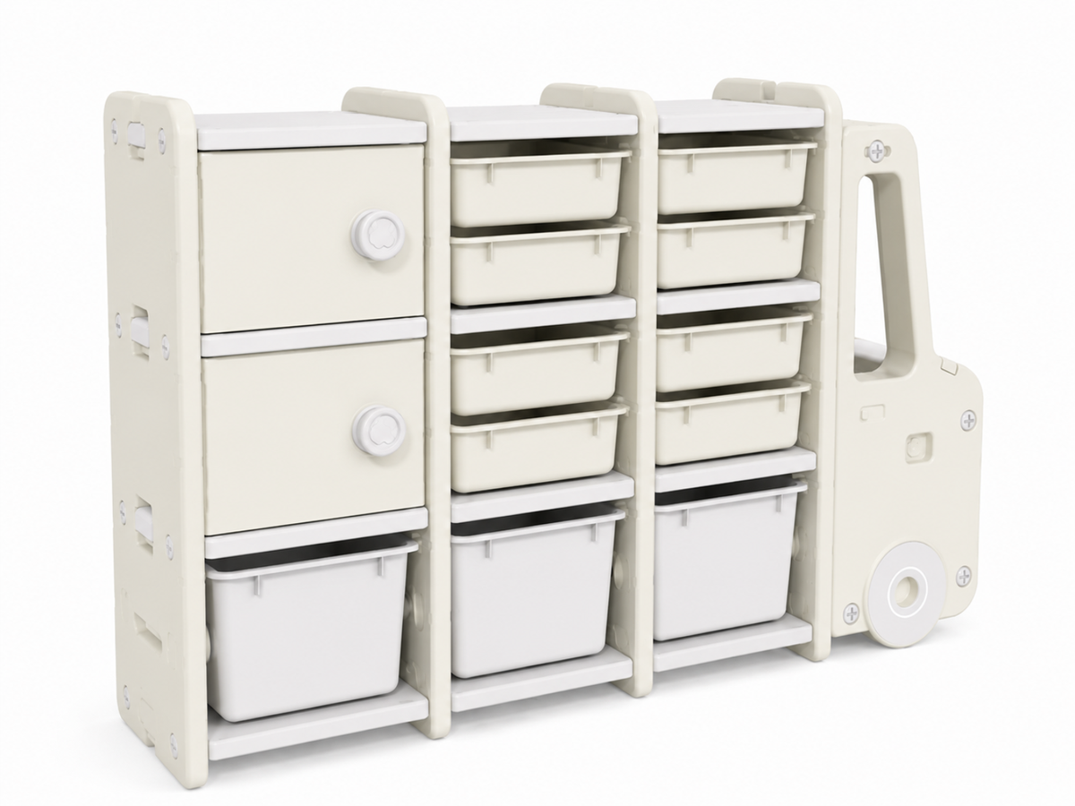 Car Shape Kids Toy Storage Shelf 3x3