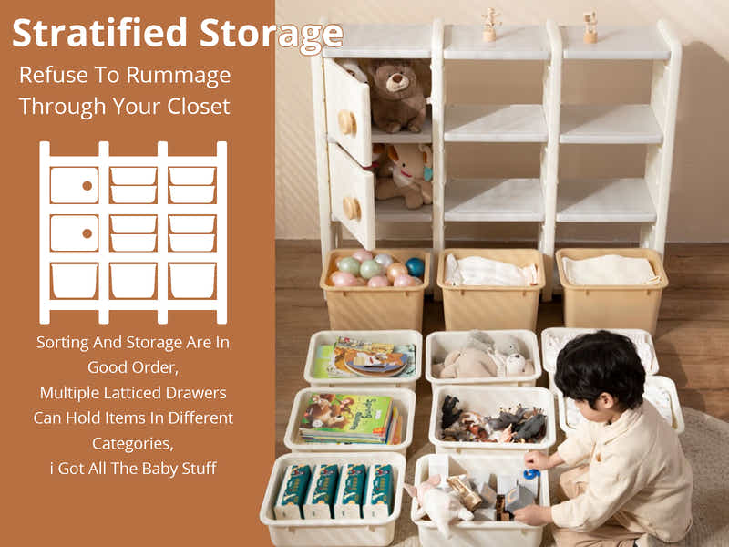 Kids Toy Storage Shelf