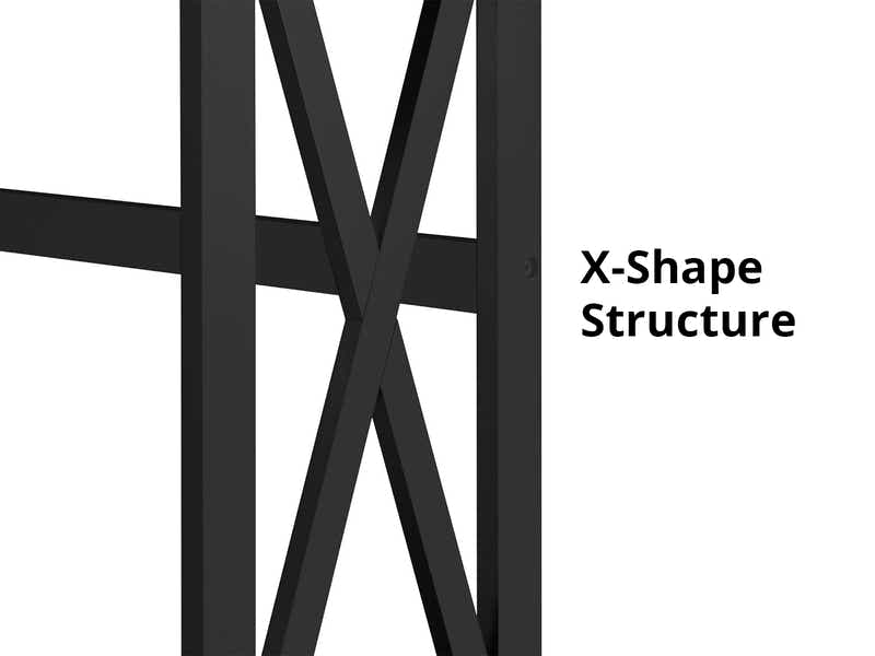 Console Table With Shelf - Black